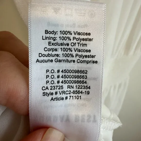 Sunday Best White Jocasta Off The Shoulder Mini Dress Size Medium - Picture 7 of 7